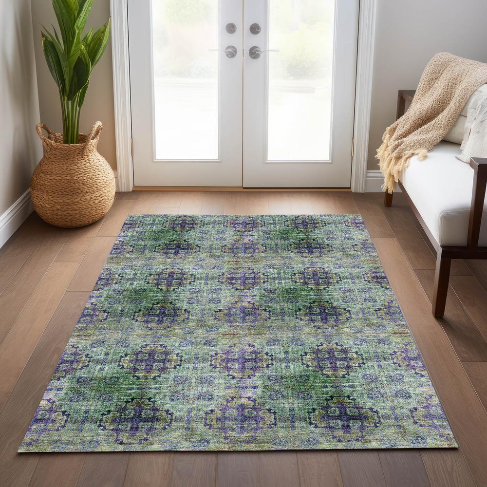 Chantille ACN557 Purple 3' x 5' Rug. Picture 8