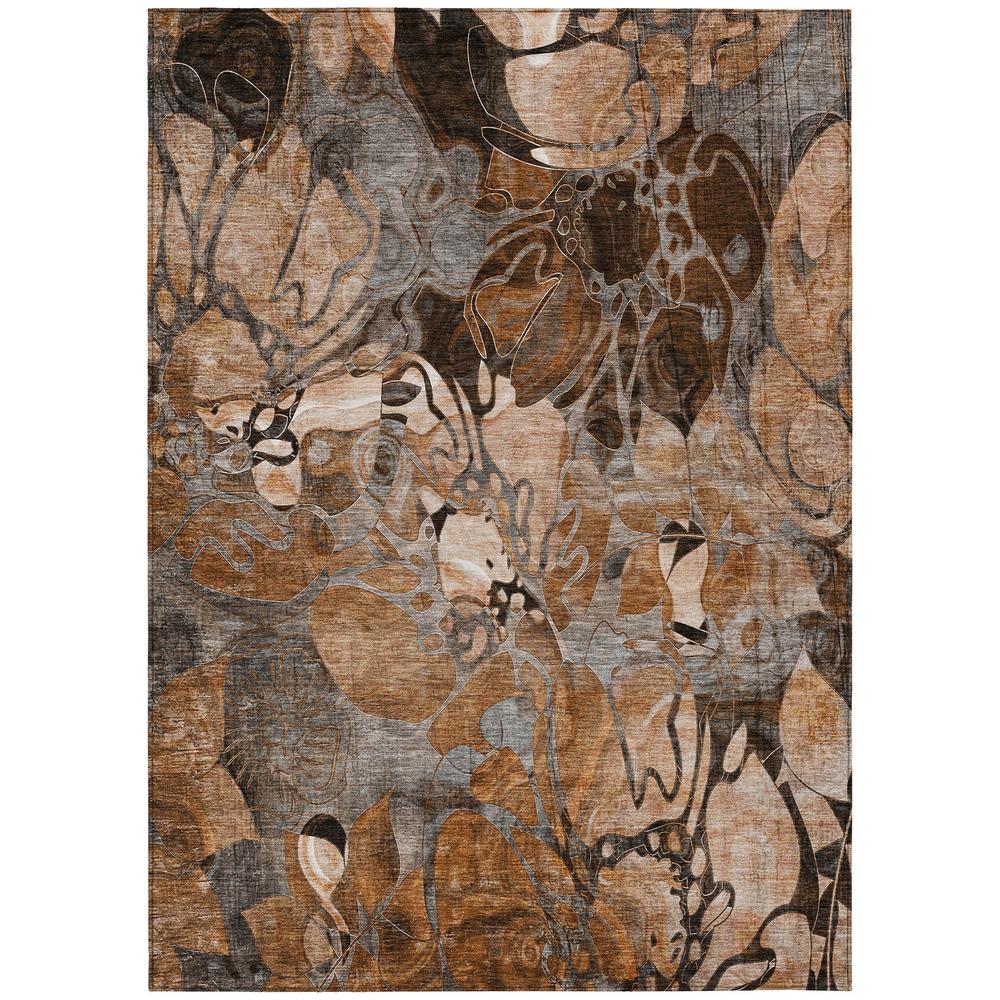 Chantille ACN558 Orange 3' x 5' Rug. Picture 1