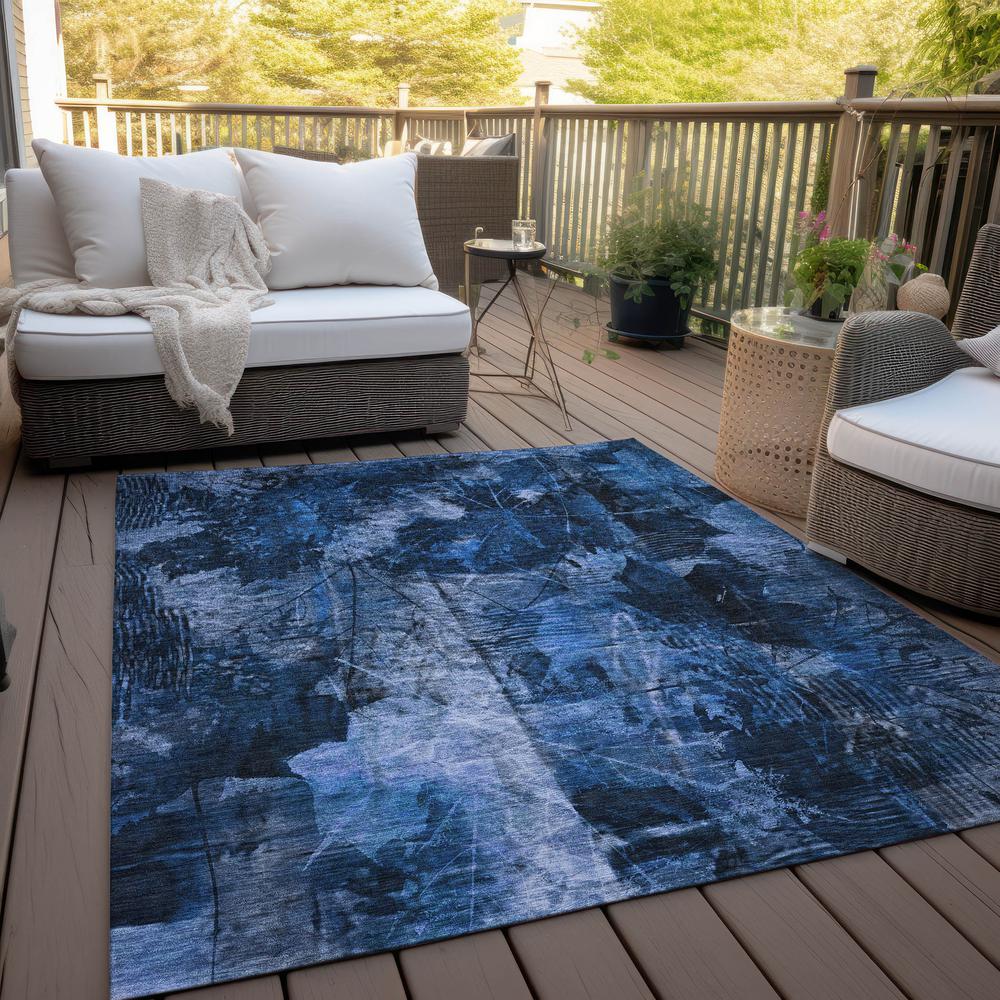 Chantille ACN560 Blue 3' x 5' Rug. Picture 8