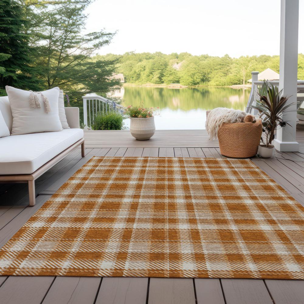 Chantille ACN563 Orange 3' x 5' Rug. Picture 8