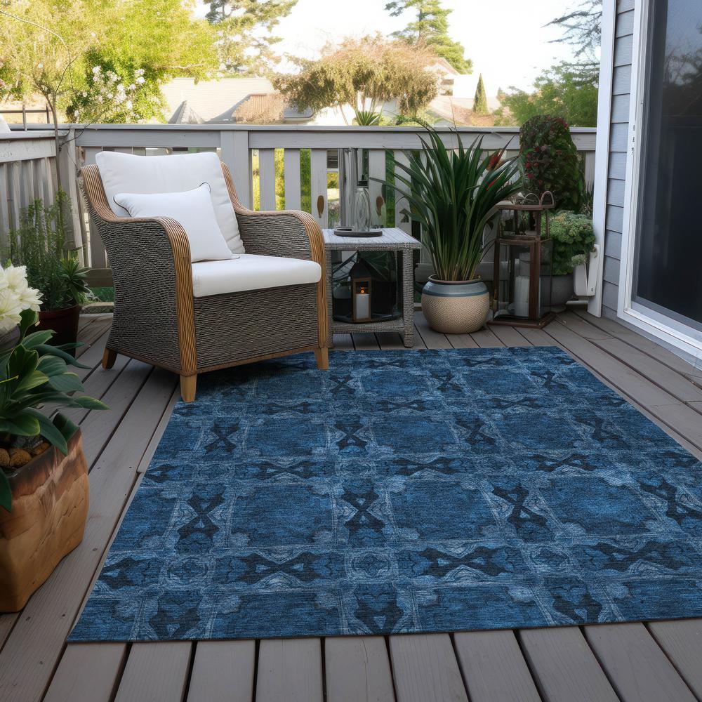 Chantille ACN564 Blue 3' x 5' Rug. Picture 9