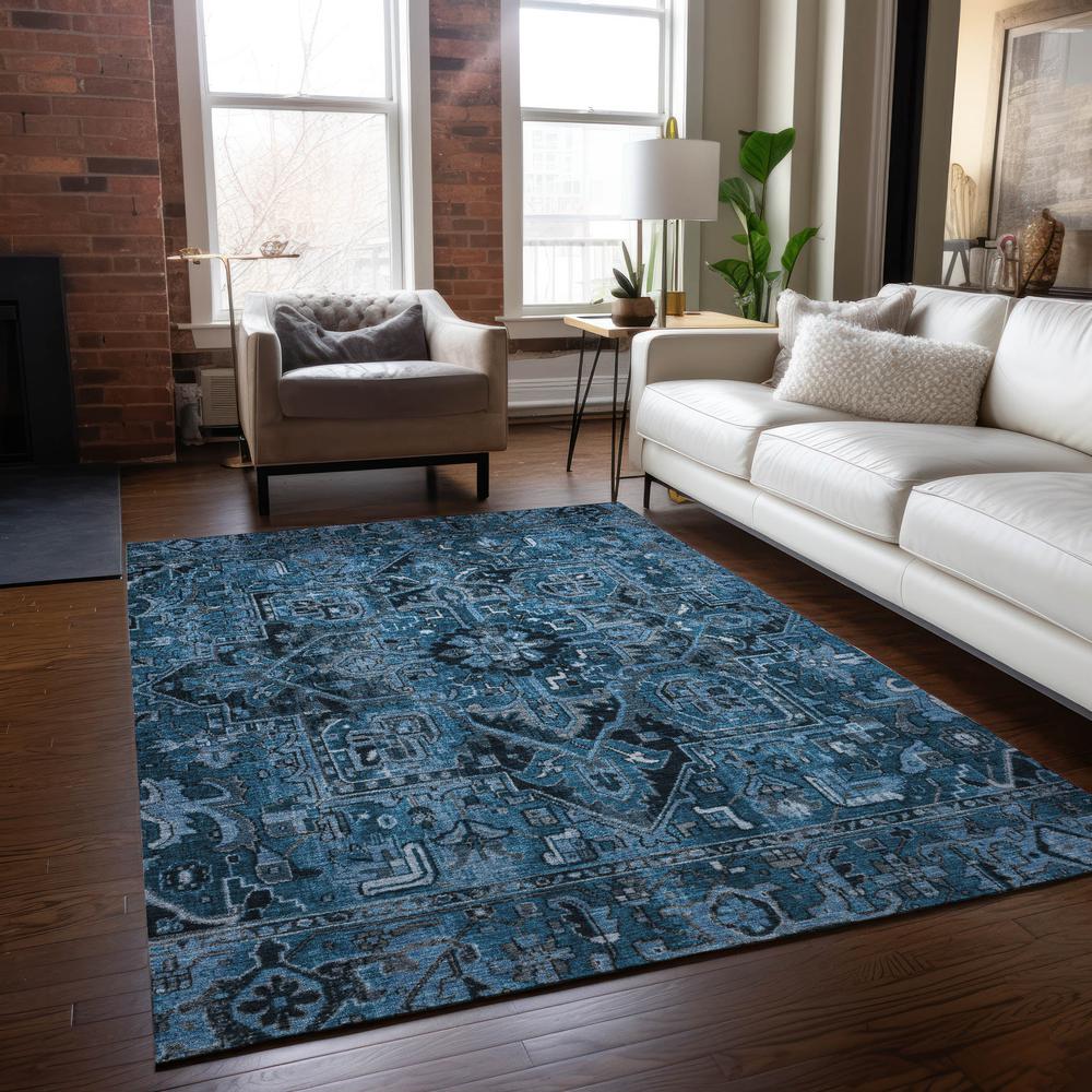 Chantille ACN570 Blue 3' x 5' Rug. Picture 6