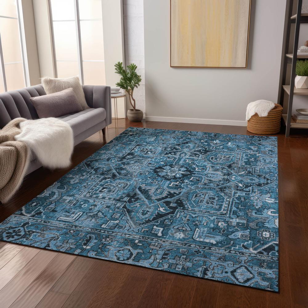 Chantille ACN570 Blue 3' x 5' Rug. Picture 7