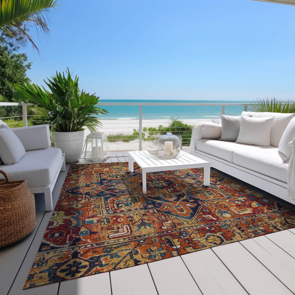 Chantille ACN570 Orange 3' x 5' Rug. Picture 8
