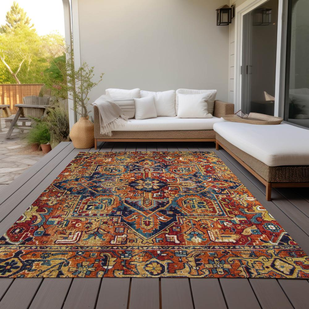 Chantille ACN570 Orange 3' x 5' Rug. Picture 9