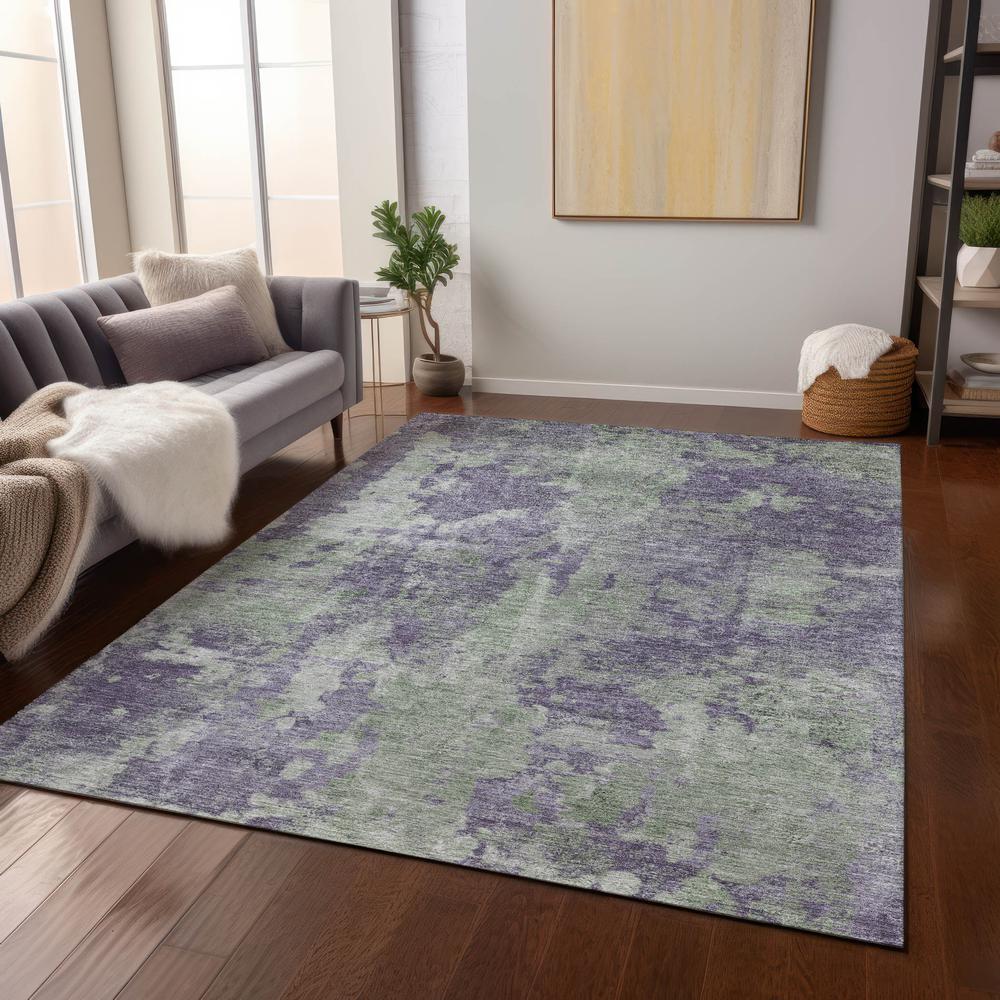 Chantille ACN573 Purple 3' x 5' Rug. Picture 7