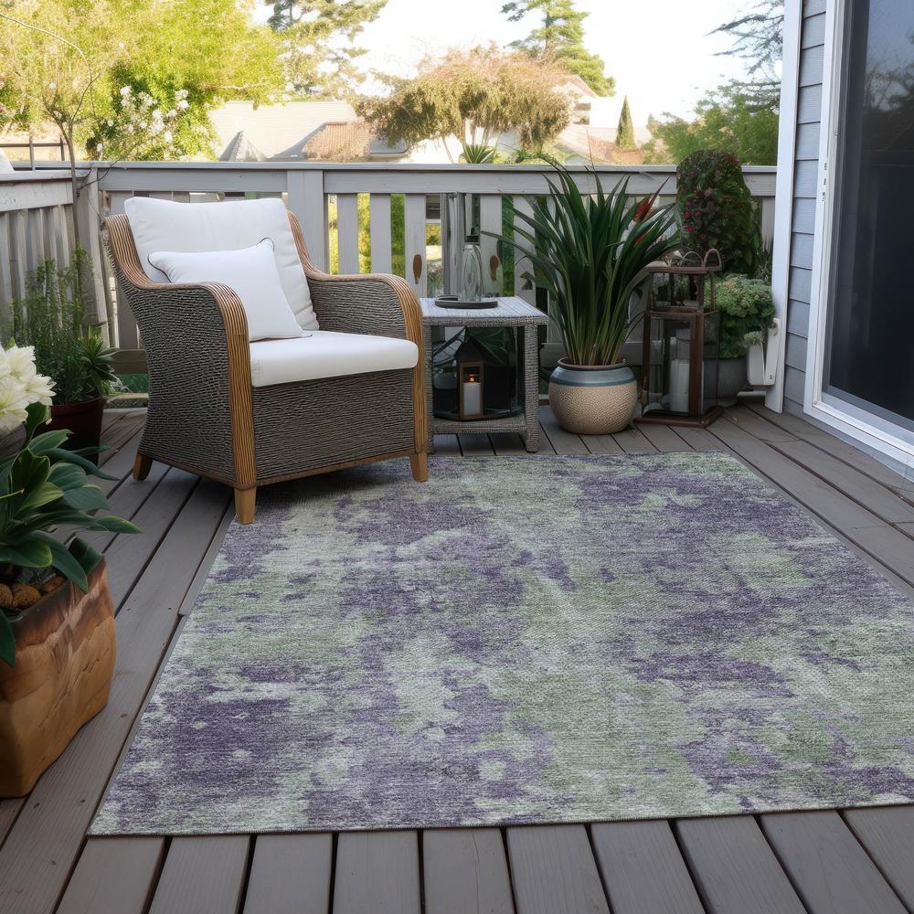 Chantille ACN573 Purple 3' x 5' Rug. Picture 9