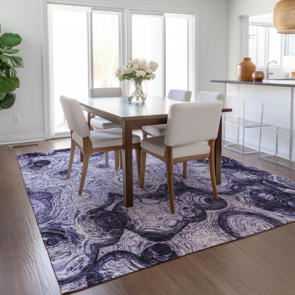 Chantille ACN579 Purple 3' x 5' Rug. Picture 7