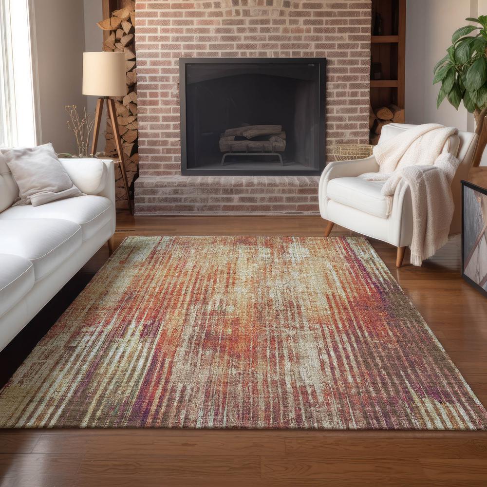 Chantille ACN582 Orange 3' x 5' Rug. Picture 6
