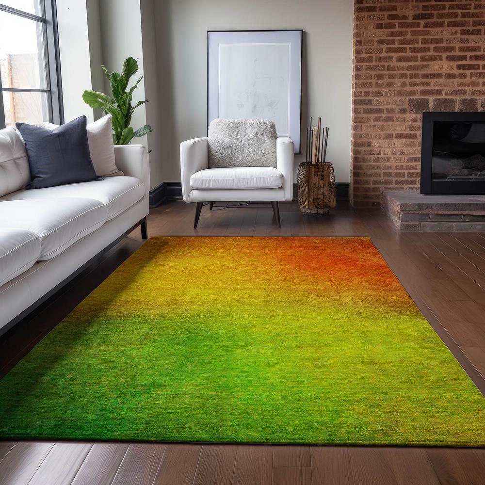 Chantille ACN583 Orange 3' x 5' Rug. Picture 6
