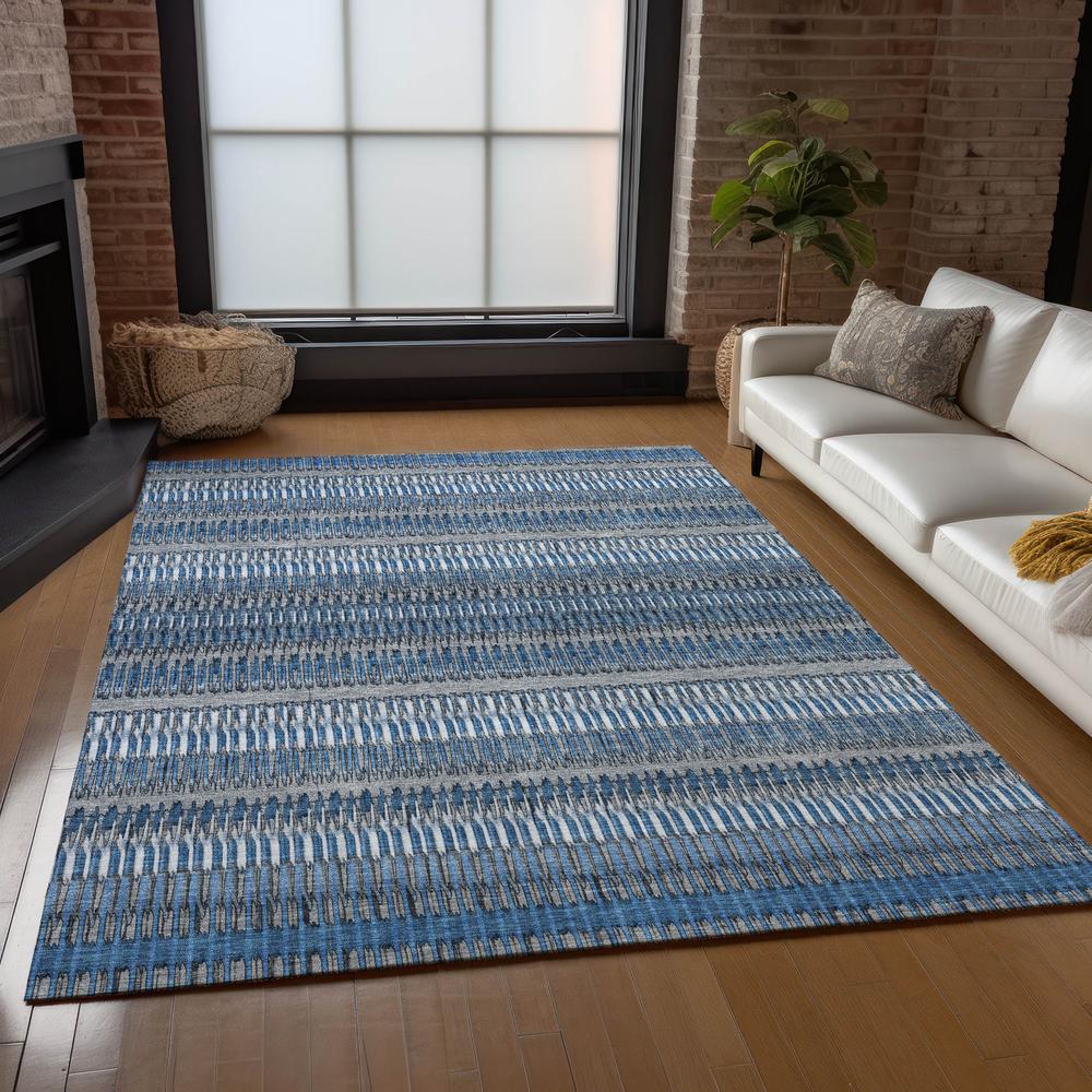 Chantille ACN589 Blue 3' x 5' Rug. Picture 7