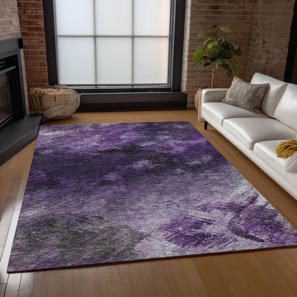 Chantille ACN590 Purple 3' x 5' Rug. Picture 7