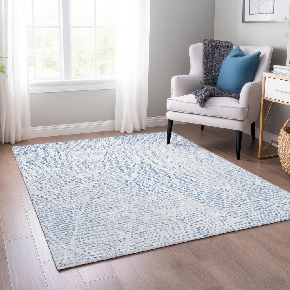 Chantille ACN591 Blue 3' x 5' Rug. Picture 6