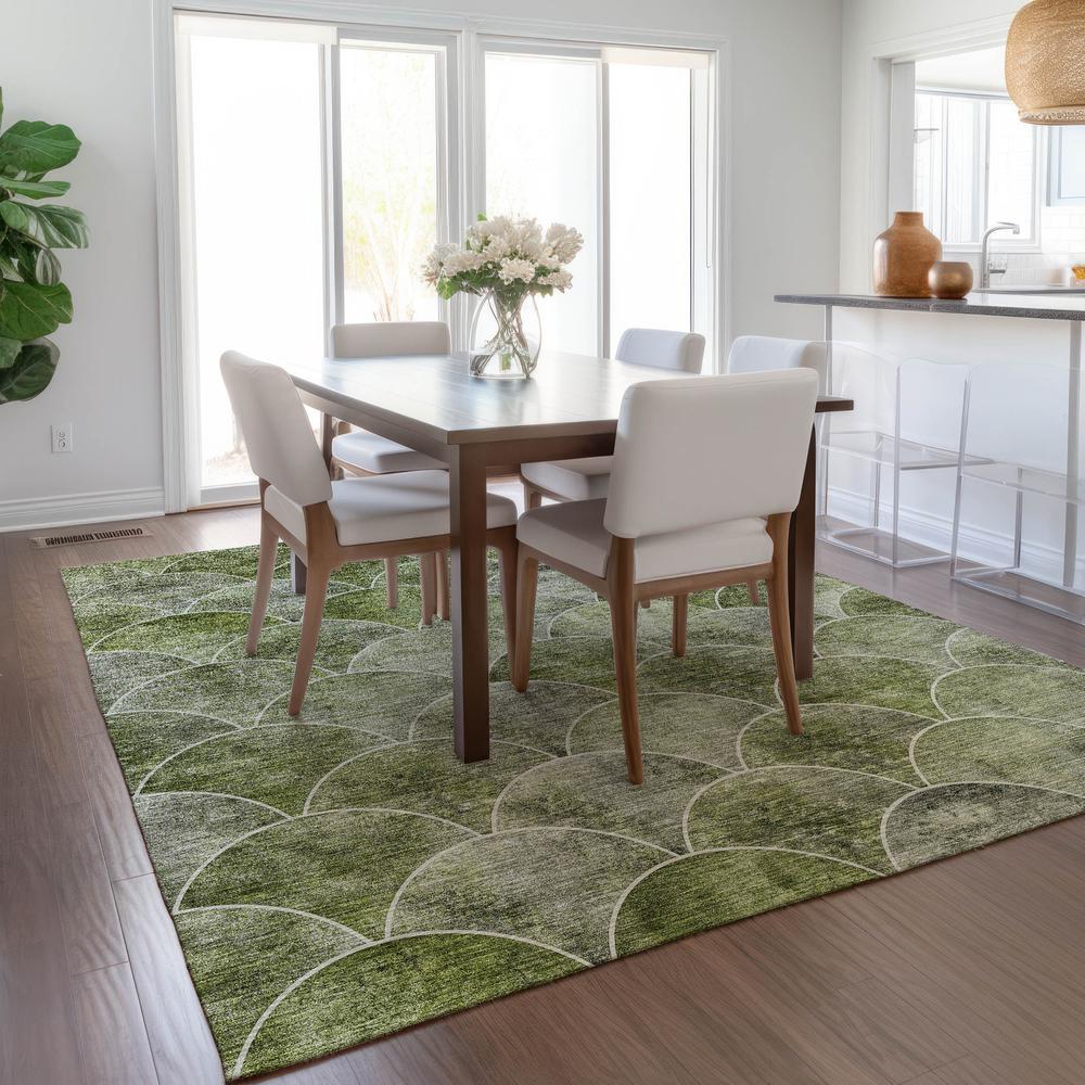 Chantille ACN594 Green 3' x 5' Rug. Picture 7