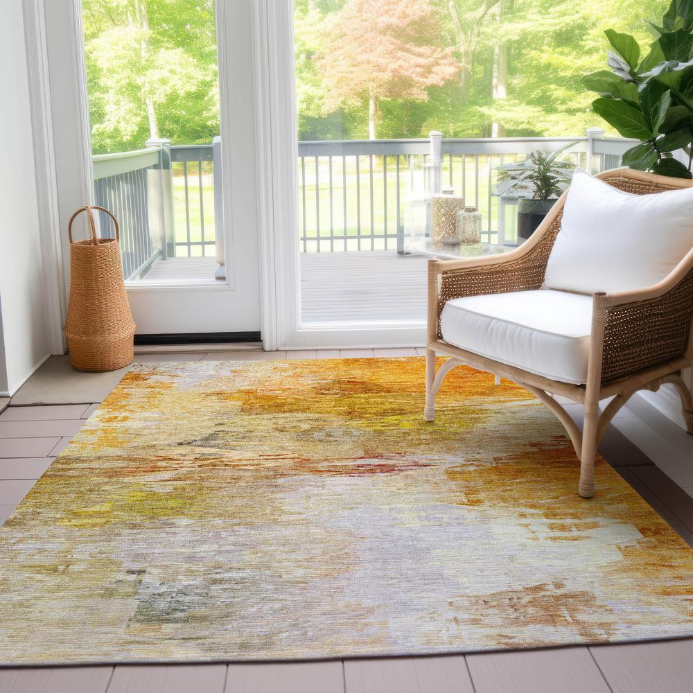 Chantille ACN595 Orange 3' x 5' Rug. Picture 7