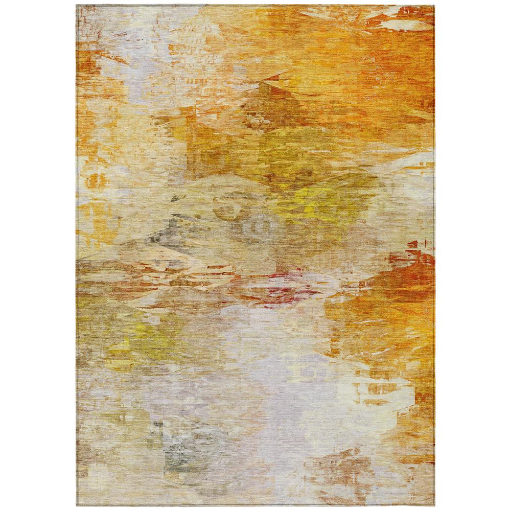 Chantille ACN595 Orange 3' x 5' Rug. Picture 1