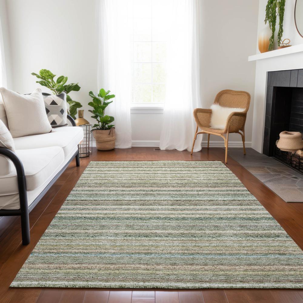 Chantille ACN598 Green 3' x 5' Rug. Picture 7