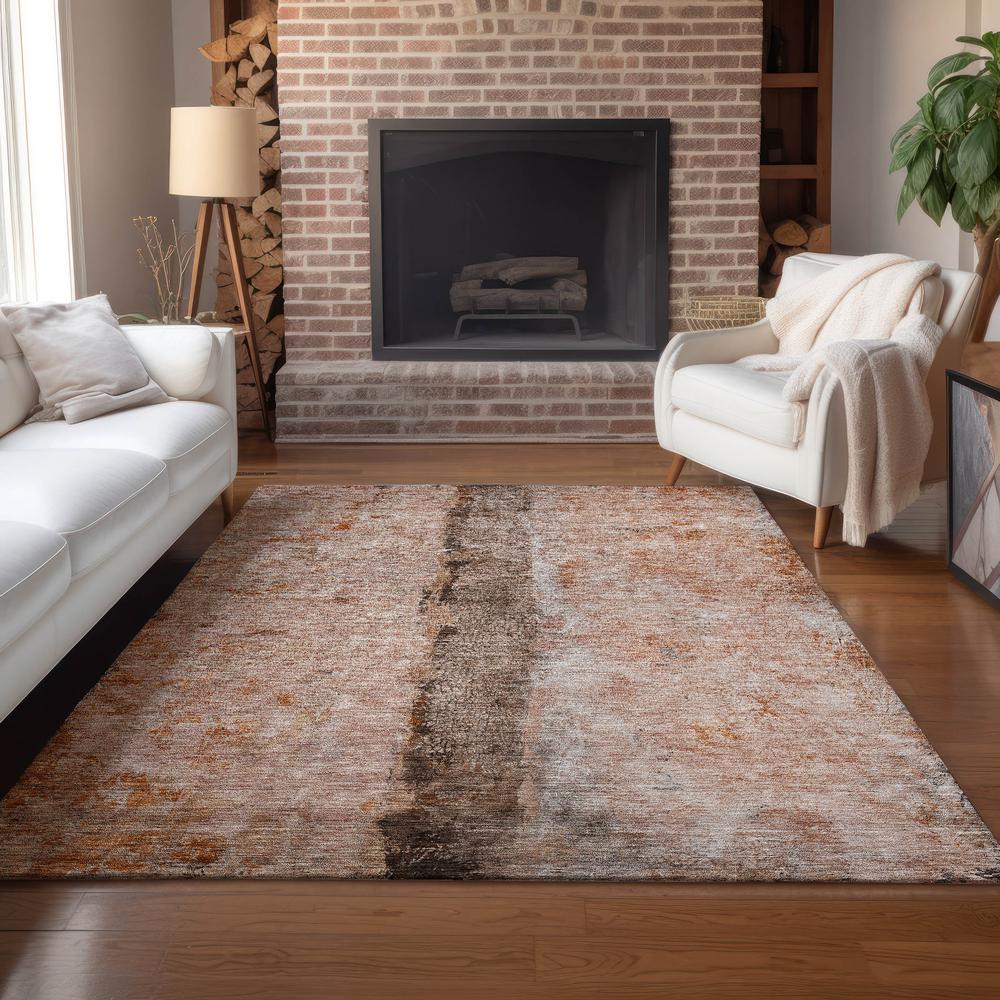 Chantille ACN605 Orange 3' x 5' Rug. Picture 6