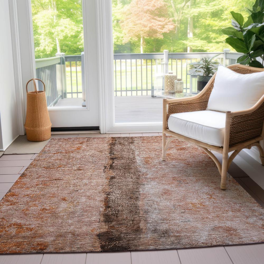 Chantille ACN605 Orange 3' x 5' Rug. Picture 7