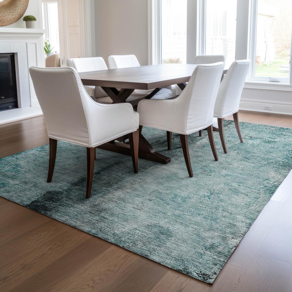 Chantille ACN605 Teal 3' x 5' Rug. Picture 6