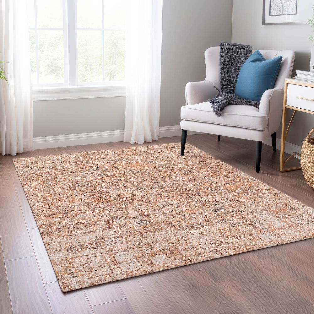 Chantille ACN611 Orange 3' x 5' Rug. Picture 6
