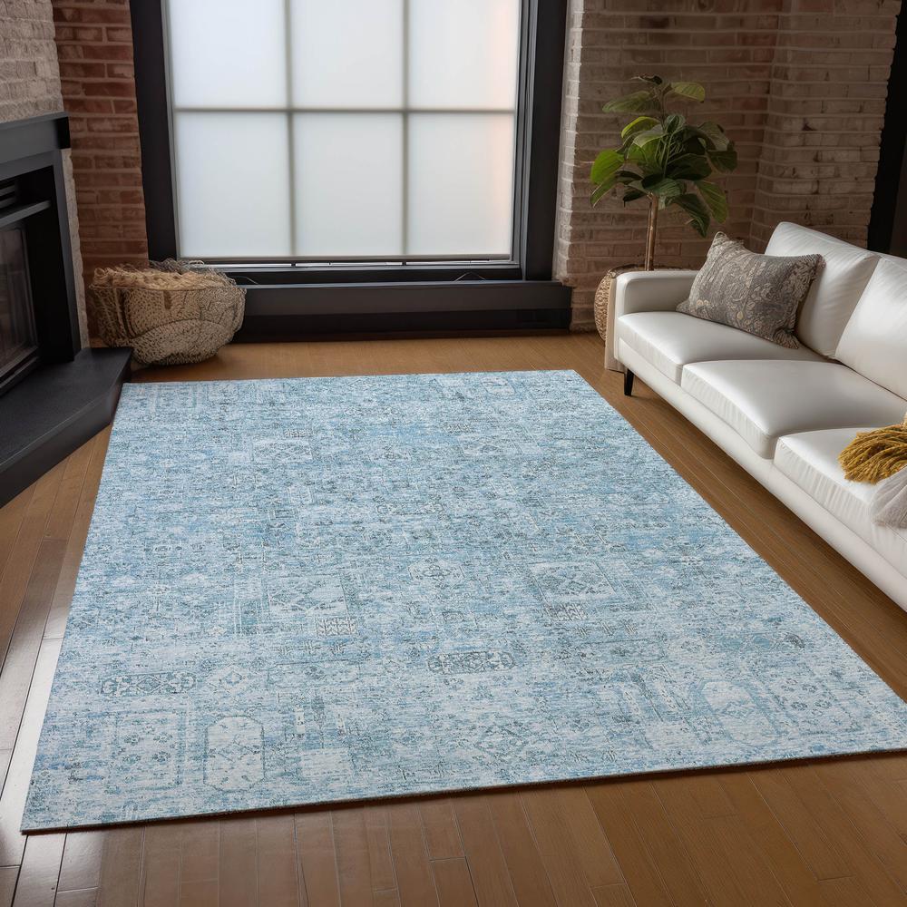 Chantille ACN611 Blue 3' x 5' Rug. Picture 7