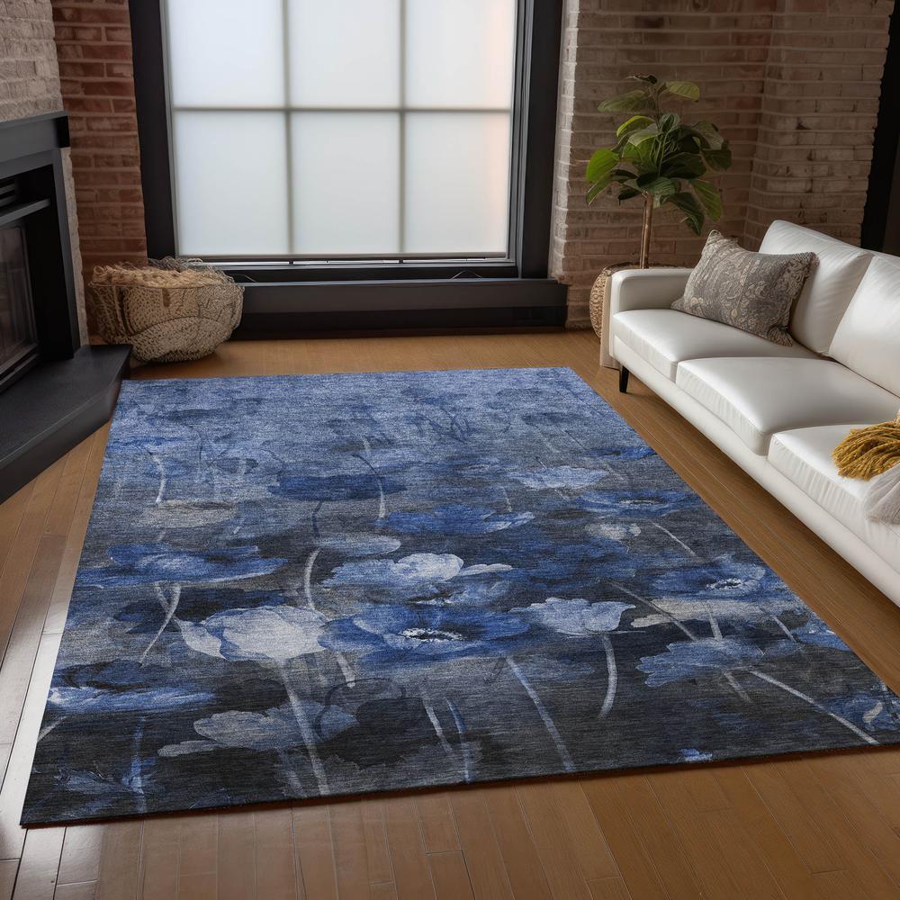 Chantille ACN613 Blue 3' x 5' Rug. Picture 8