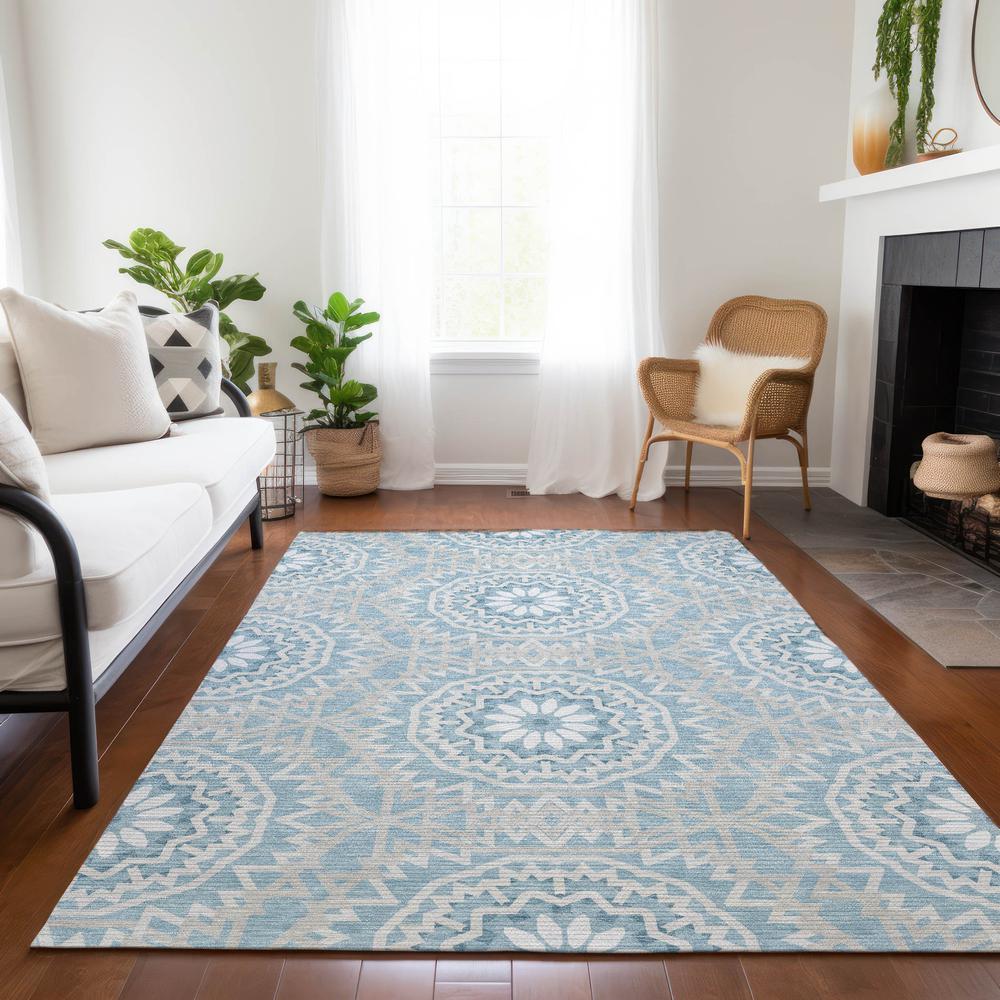Chantille ACN619 Blue 3' x 5' Rug. Picture 7
