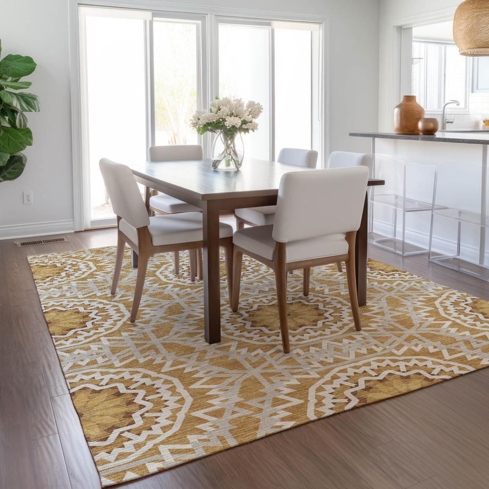 Chantille ACN619 Gold 3' x 5' Rug. Picture 7