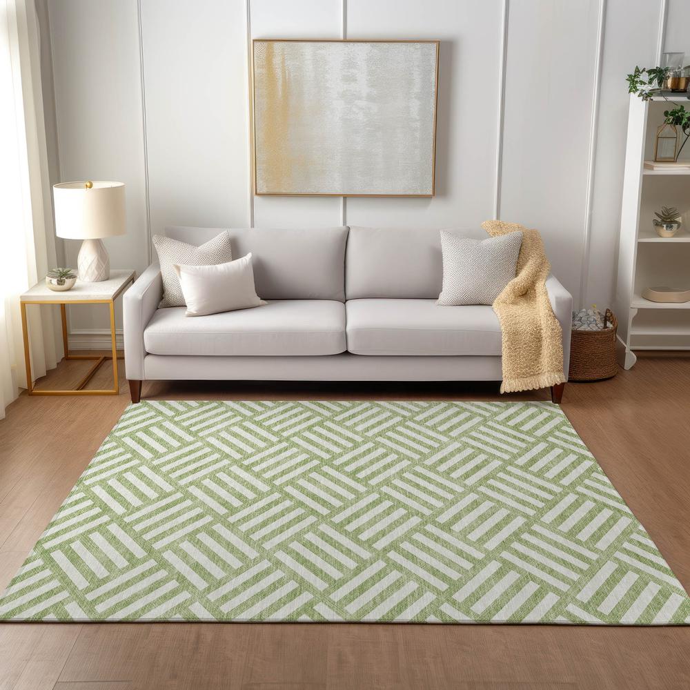 Chantille ACN620 Green 3' x 5' Rug. Picture 6