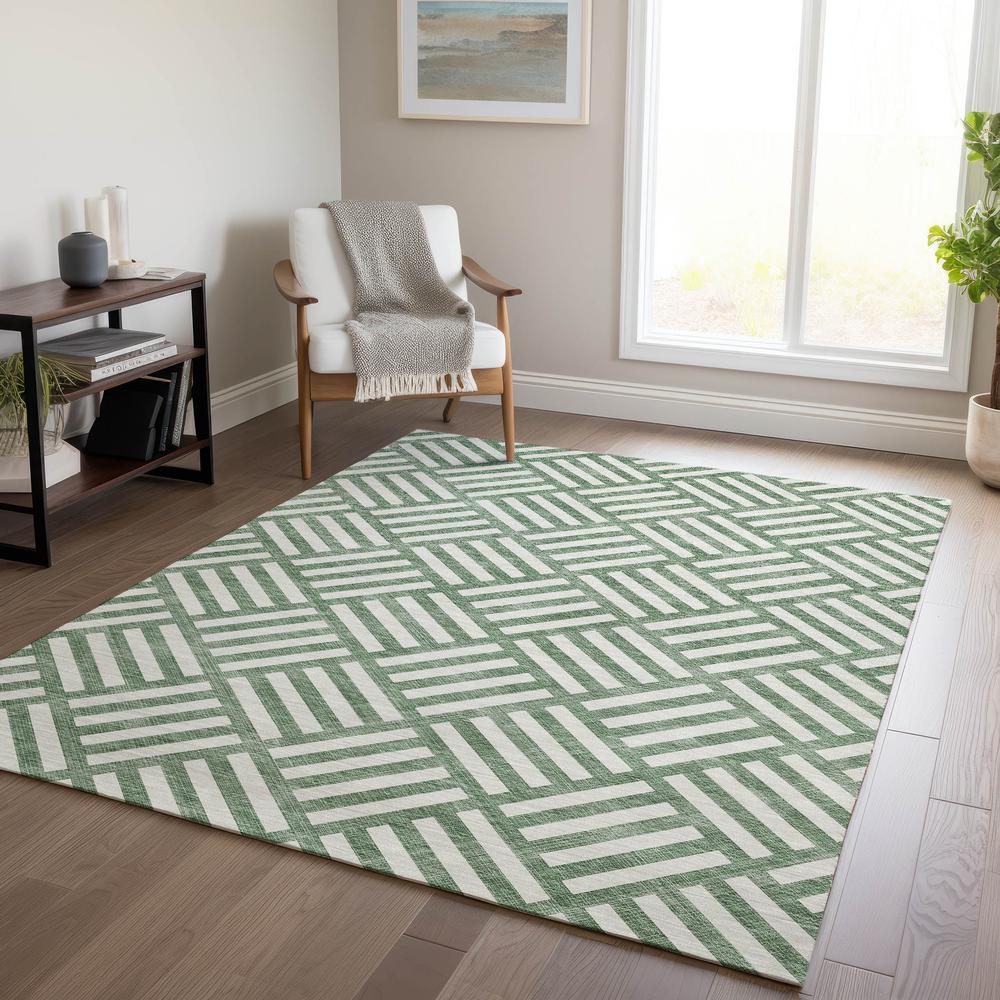 Chantille ACN620 Green 3' x 5' Rug. Picture 6