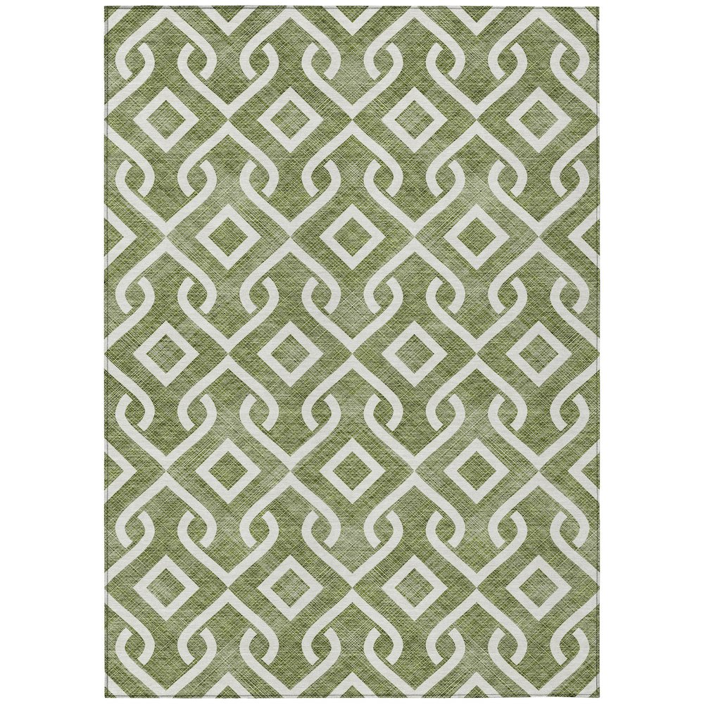 Chantille ACN621 Green 3' x 5' Rug. Picture 1