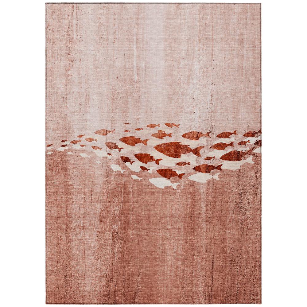 Chantille ACN627 Orange 3' x 5' Rug. Picture 1