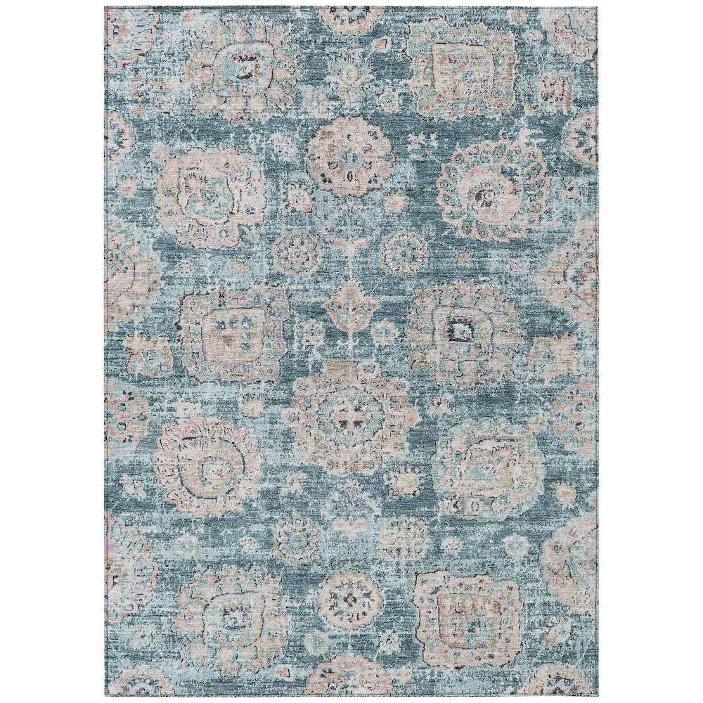 Chantille ACN634 Teal 3' x 5' Rug. Picture 1