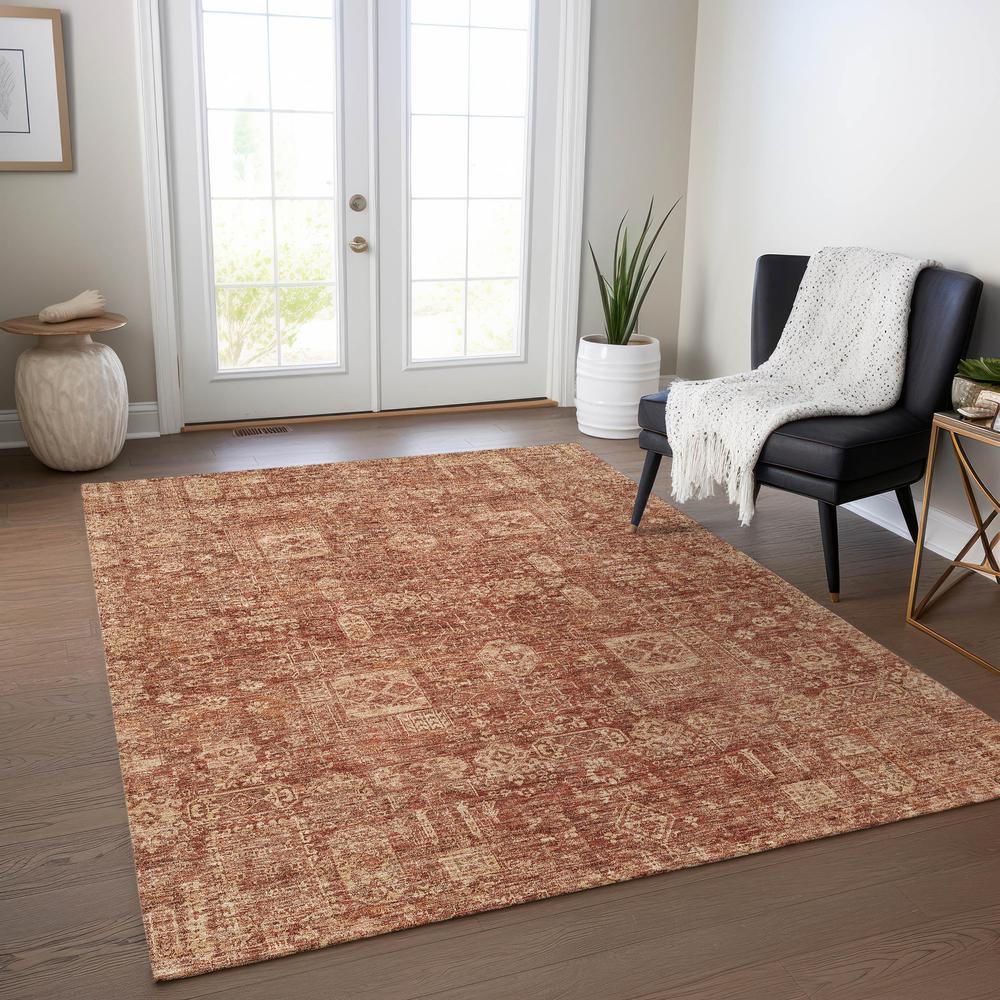 Chantille ACN637 Orange 3' x 5' Rug. Picture 6