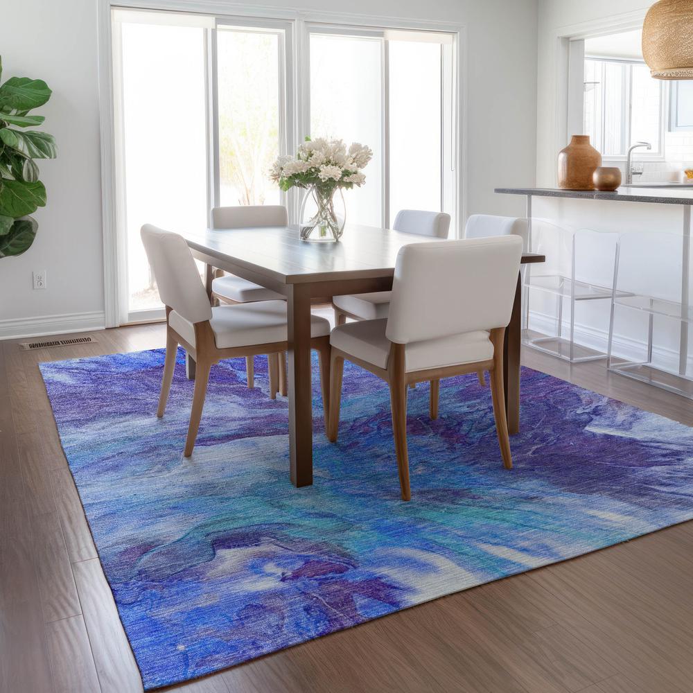Chantille ACN641 Blue 3' x 5' Rug. Picture 7