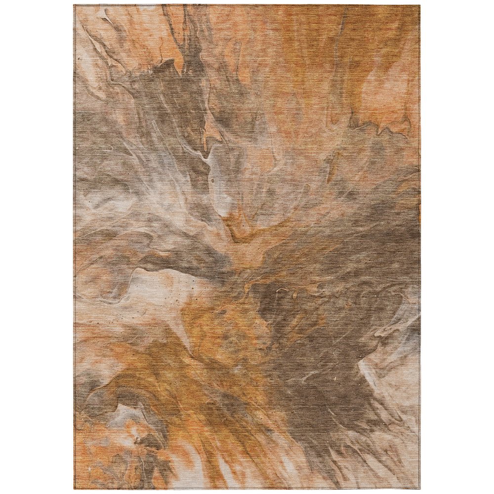 Chantille ACN641 Orange 3' x 5' Rug. Picture 1