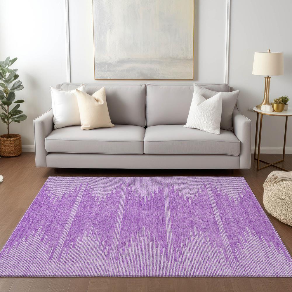 Chantille ACN647 Purple 3' x 5' Rug. Picture 6
