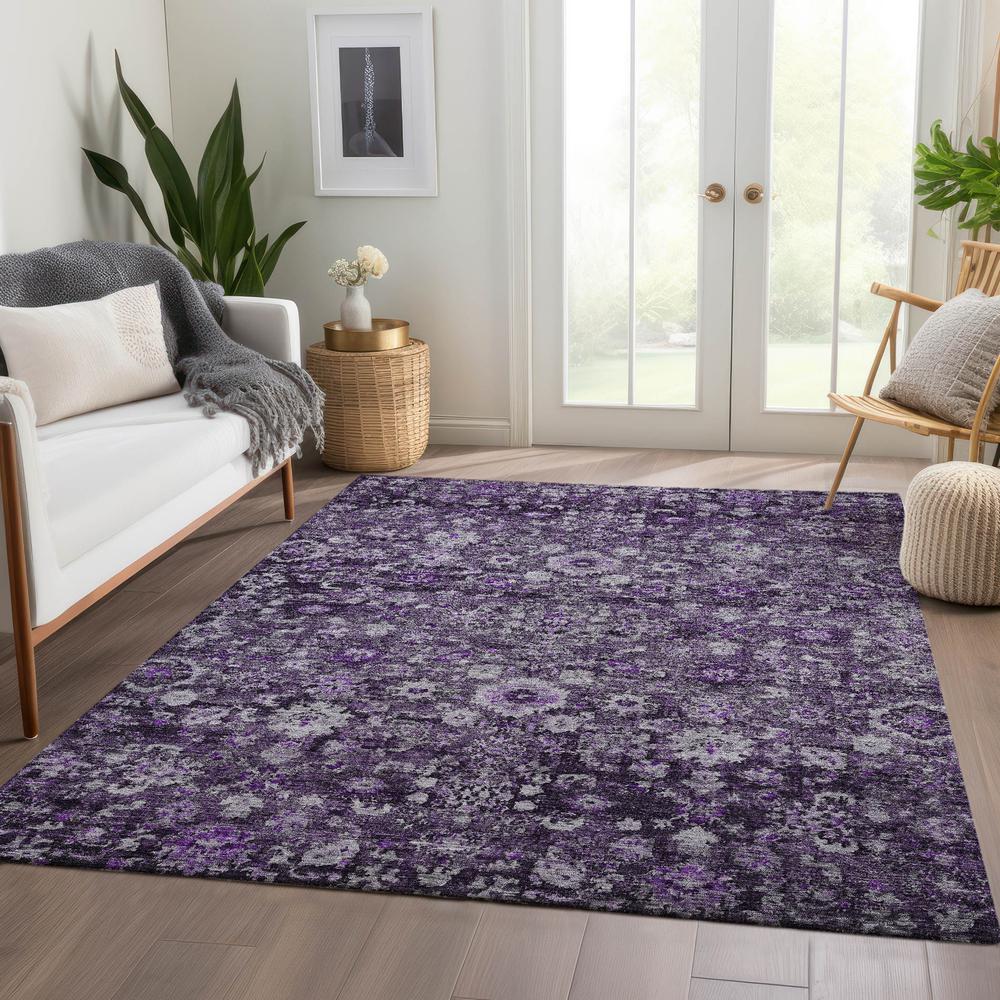 Chantille ACN651 Purple 3' x 5' Rug. Picture 7
