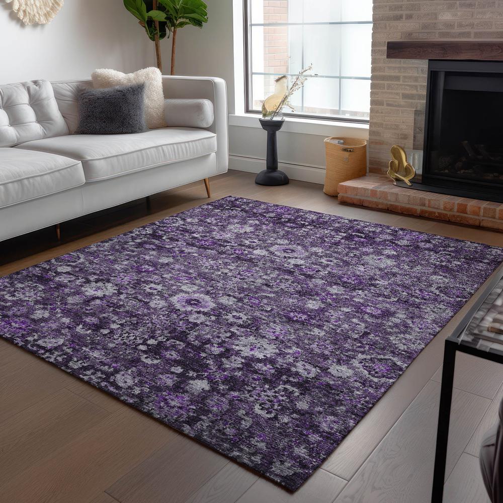 Chantille ACN651 Purple 3' x 5' Rug. Picture 8