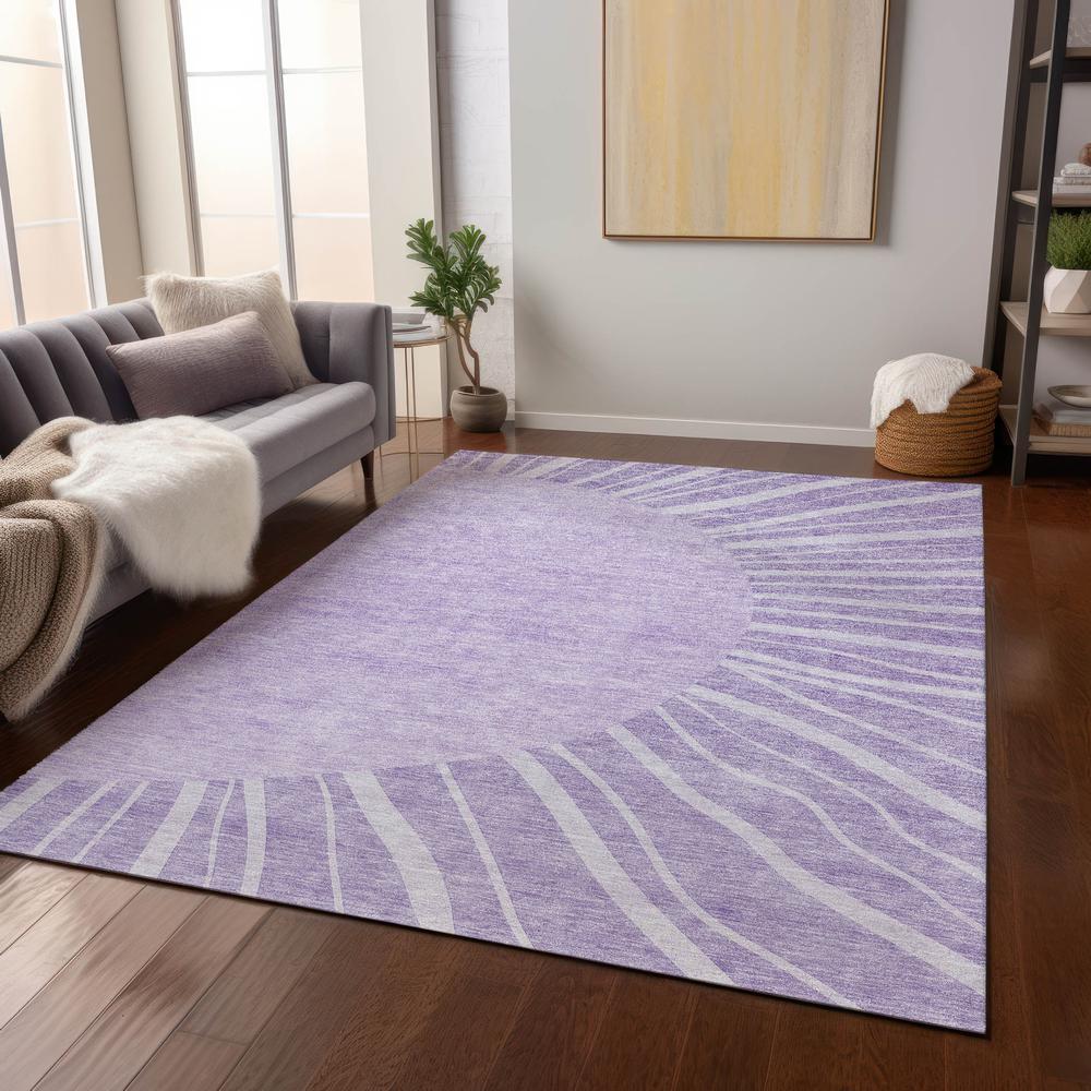 Chantille ACN668 Purple 3' x 5' Rug. Picture 6