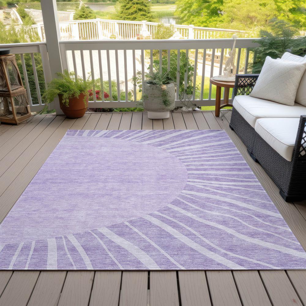 Chantille ACN668 Purple 3' x 5' Rug. Picture 8