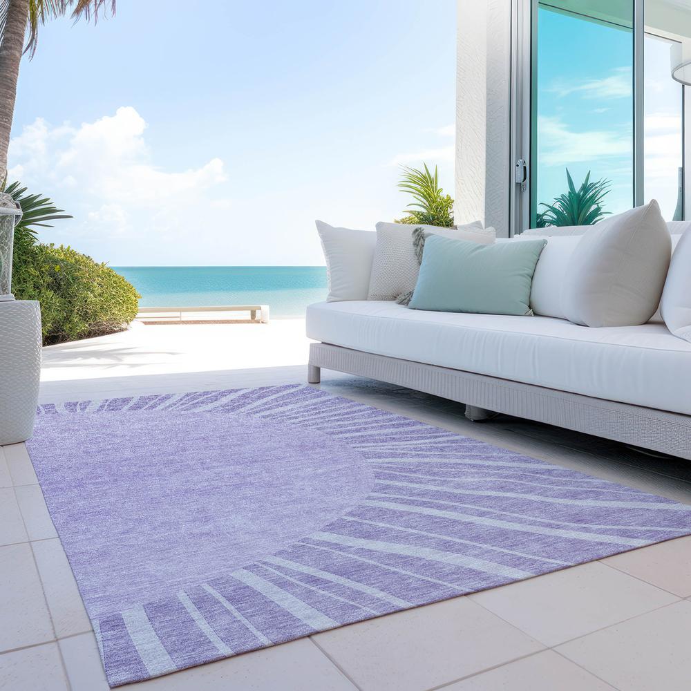Chantille ACN668 Purple 3' x 5' Rug. Picture 9