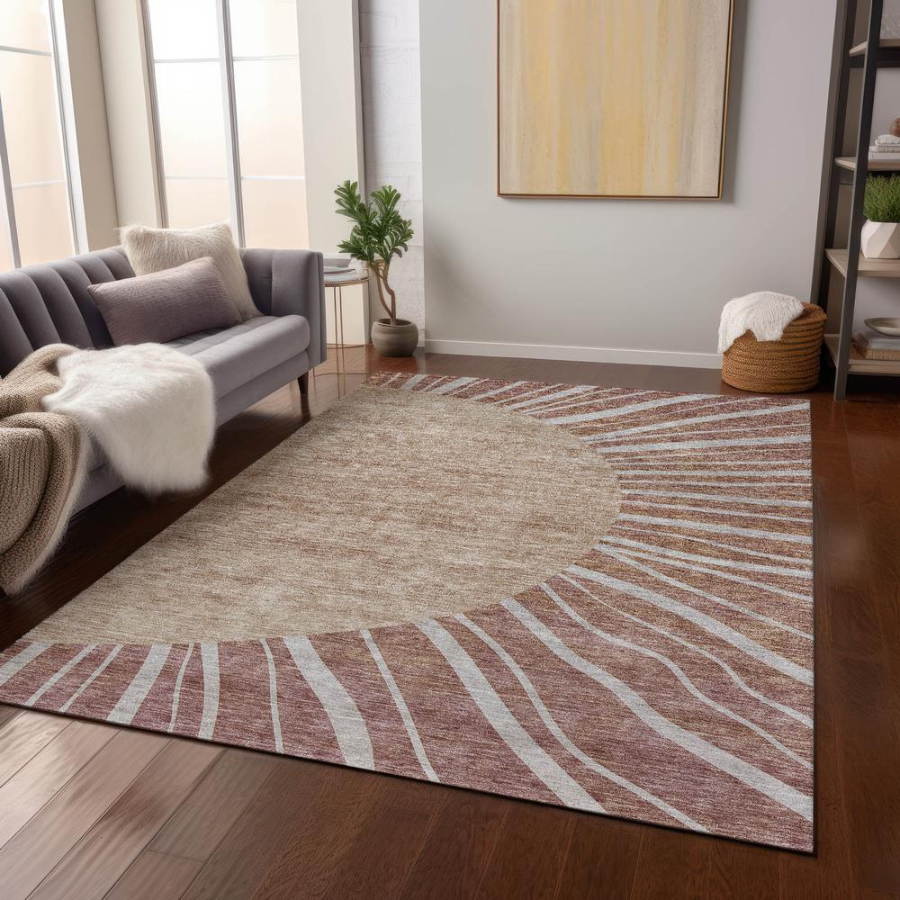 Chantille ACN668 Orange 3' x 5' Rug. Picture 6