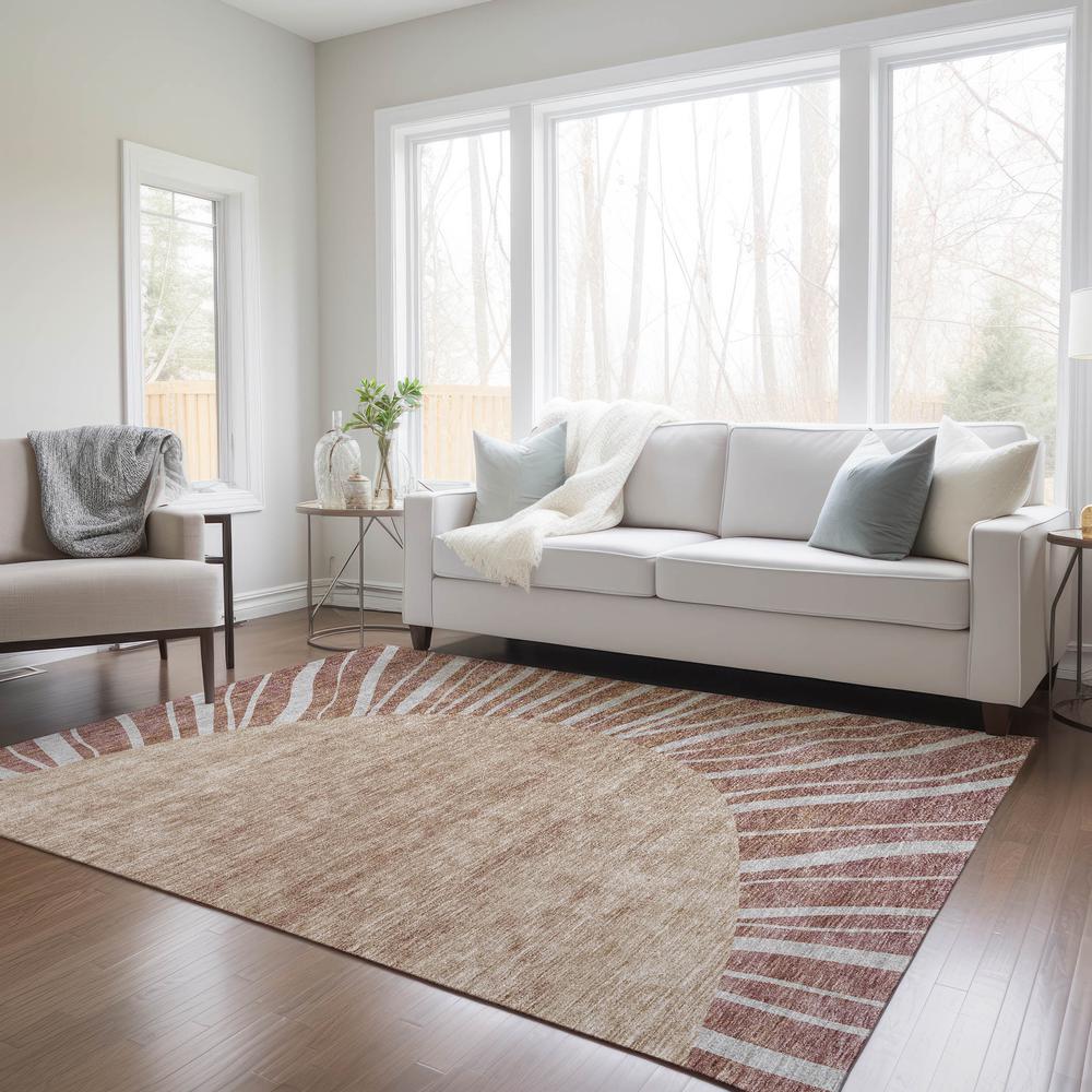 Chantille ACN668 Orange 3' x 5' Rug. Picture 7