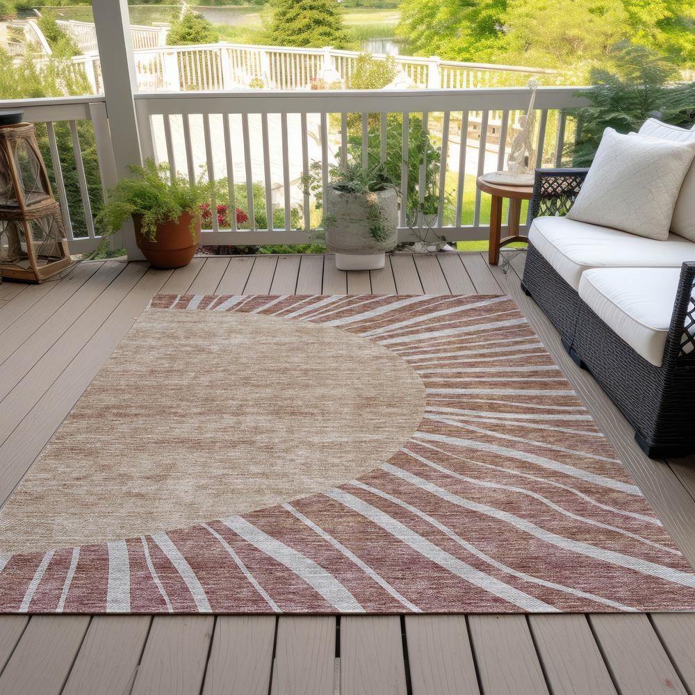 Chantille ACN668 Orange 3' x 5' Rug. Picture 8
