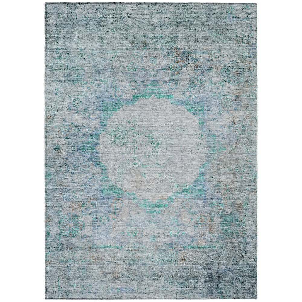 Chantille ACN675 Teal 3' x 5' Rug. Picture 1