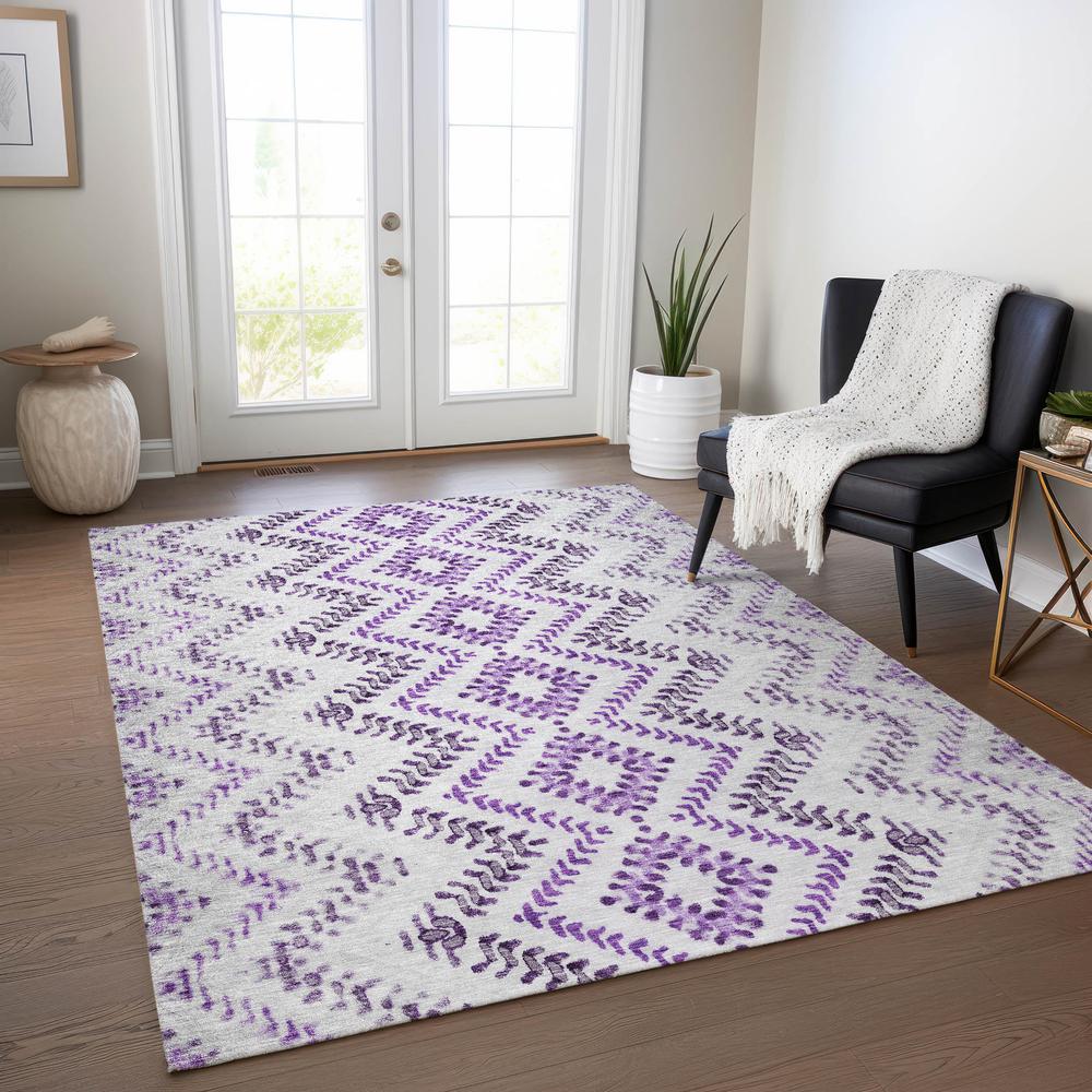 Chantille ACN684 Purple 3' x 5' Rug. Picture 6