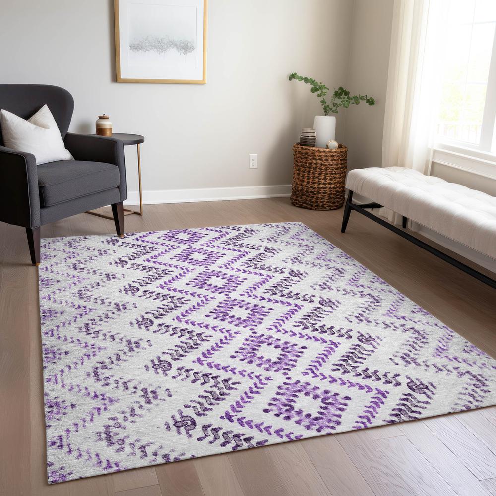 Chantille ACN684 Purple 3' x 5' Rug. Picture 7