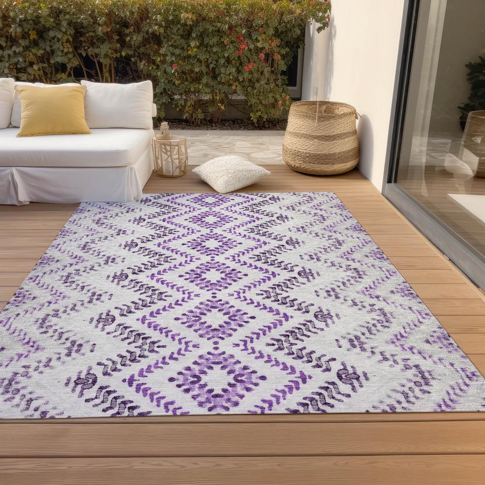 Chantille ACN684 Purple 3' x 5' Rug. Picture 8
